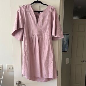 Pomander Place Blush V-Neck Dress